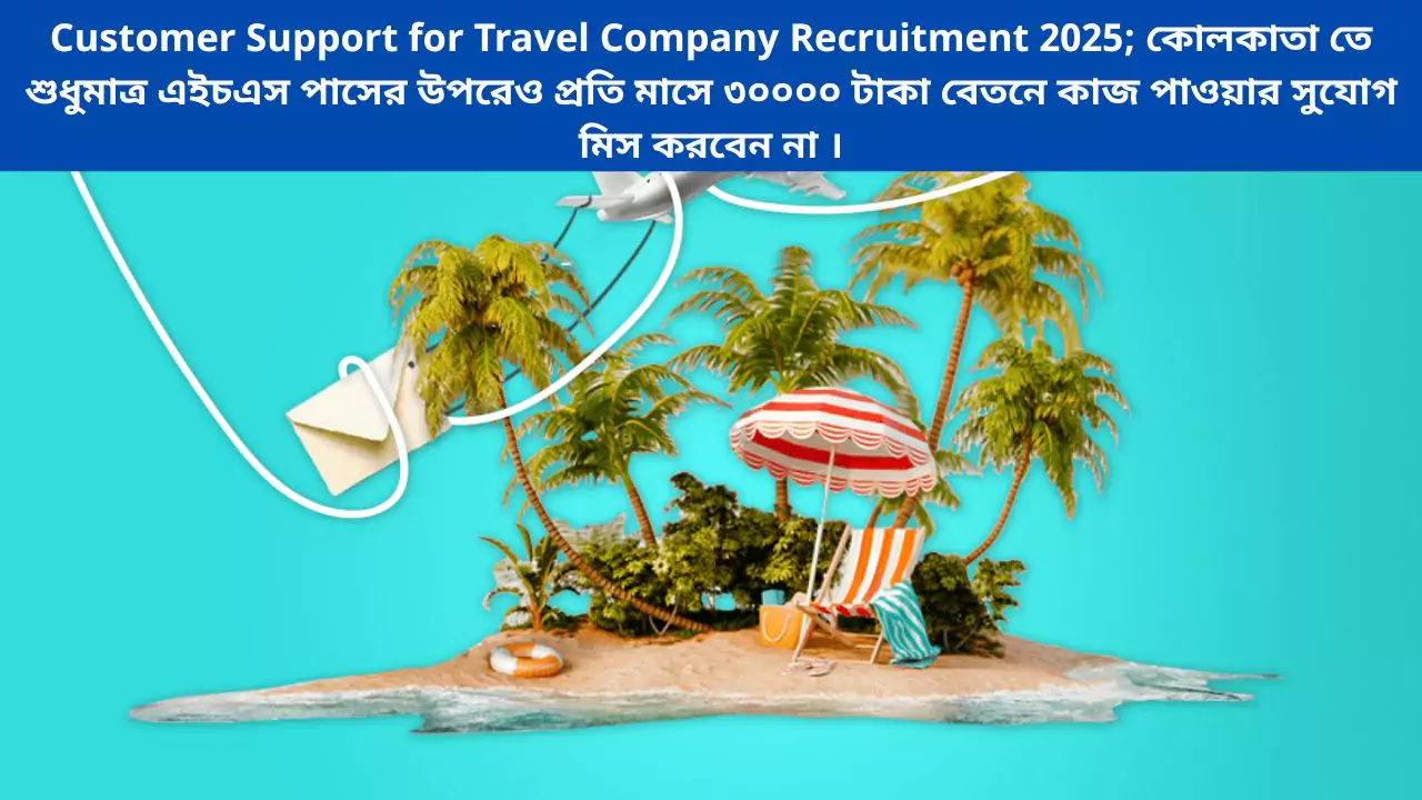 Travel Company Customer care job Recruitment 2025